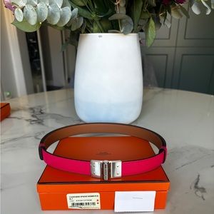 Hermes Charniere Rose Extreme Epsom